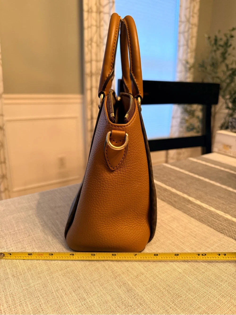 Michael Kors Brown & Tan Signature Satchel